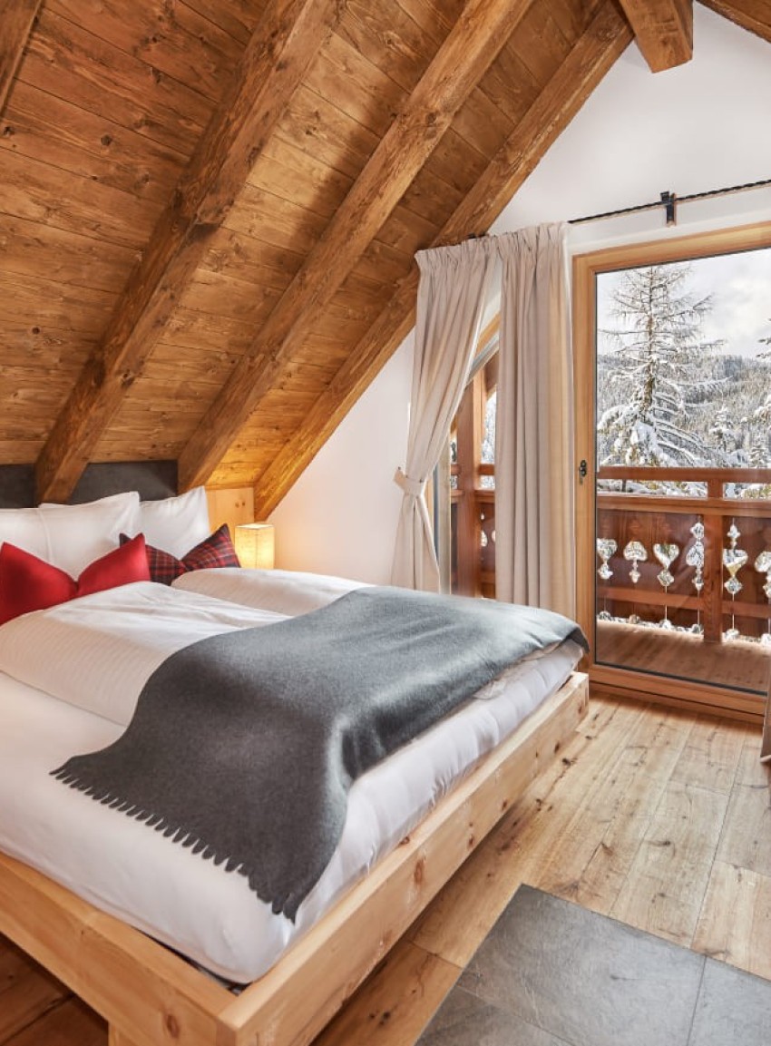Schlafzimmer im Chalet