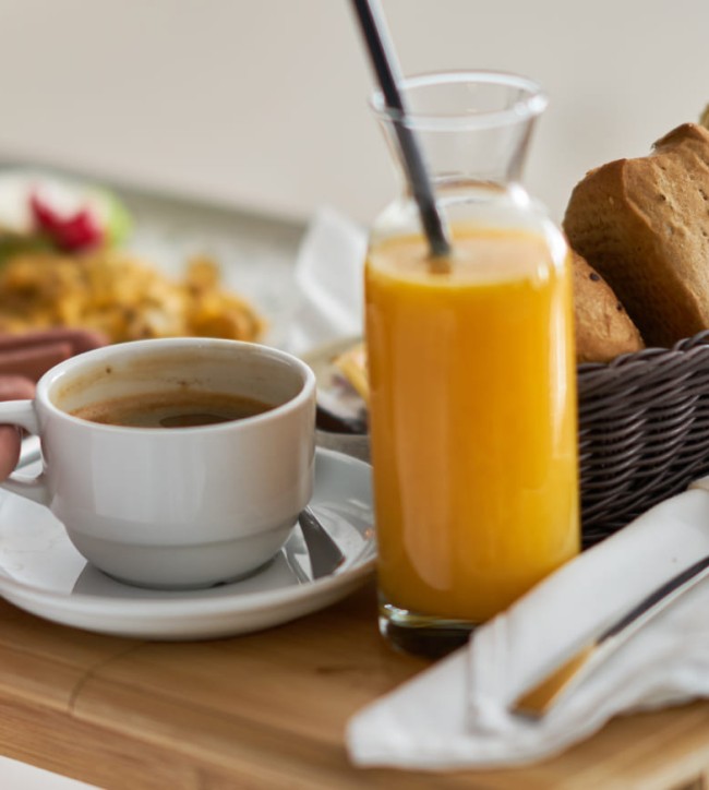 Frühstück im Chalet