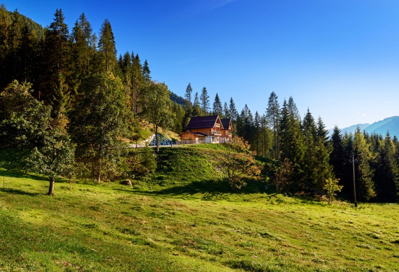 Die sonnige Alleinlage unserer Chalets