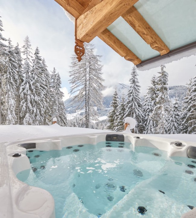 Whirlpool im Winter
