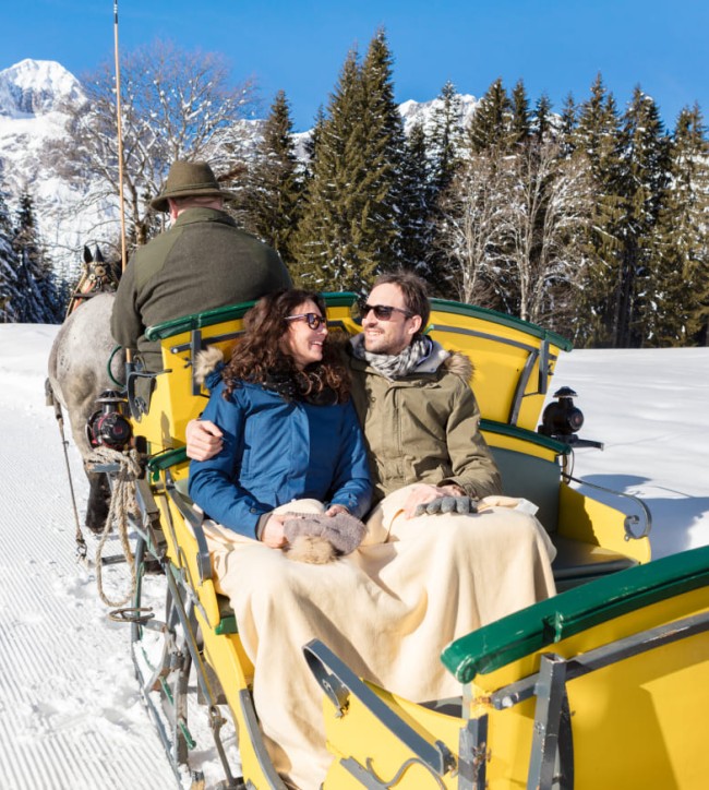 Pferdeschlittenfahrt im Winter © Bernhard R. Moser Photography | Tourismusverband St. Martin
