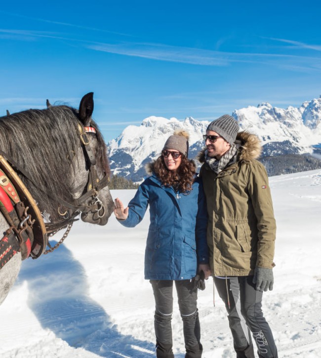 Pferdeschlittenfahrt im Winter © Bernhard R. Moser Photography | Tourismusverband St. Martin