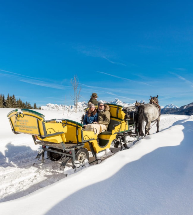 Pferdeschlittenfahrt im Winter © Bernhard R. Moser Photography | Tourismusverband St. Martin
